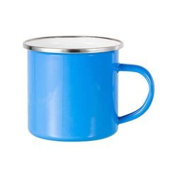 Tazza in metallo 360 ml Sublimazione Termostampa - celeste