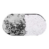 Patch paillettes bicolore da sublimare - ovale argentato
