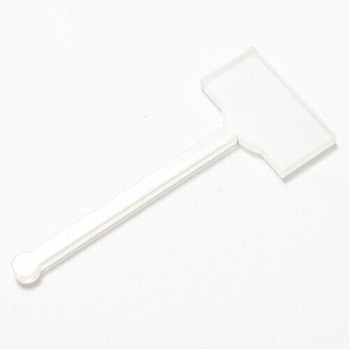 Agitatore per bevande in acrilico 10 cm per sublimazione - rettangolo