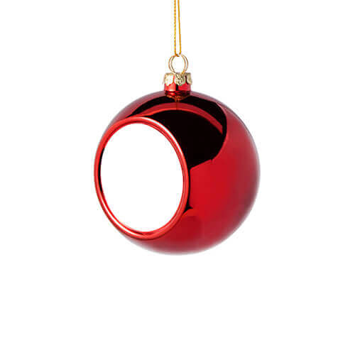 Pallina di albero di Natale Ø 6 cm per sublimazione - rossa