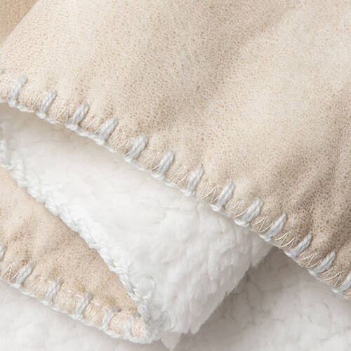 Coperta in pile Leathaire e Arctic per la sublimazione - beige