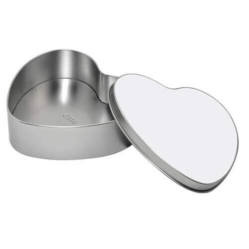 Scatola cuore di metallo - Stampa sublimatica a trasferimento termico