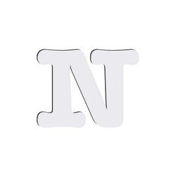 Lettera decorativa da MDF per sublimazione 10 cm N