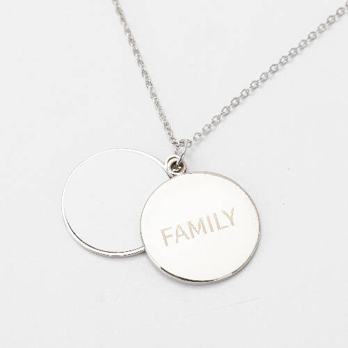 Medaglione rotondo per sublimazione - Famiglia