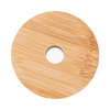 Un coperchio in bambù con foro per tazze serie BN27