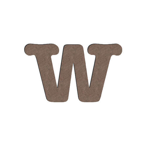 Lettera decorativa da MDF per sublimazione 10 cm W