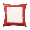 Federa in lino 40 x 40 cm Bleached Starry Red per sublimazione
