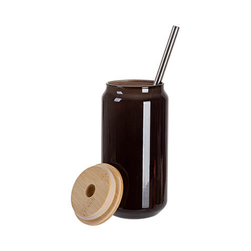 Vetro da 550 ml che cambia colore se esposto al calore per sublimazione - nero