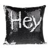 Copricuscino 40 x 40 cm con paillettes bicolore per sublimazione – nero