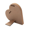Cornice per foto - cuore in MDF per sublimazione - 15,2 x 15,2 cm
