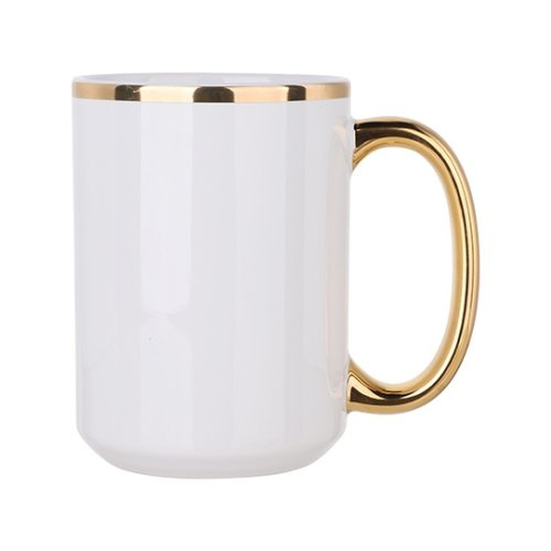 Tazza MAX 450ml con manico dorato per sublimazione