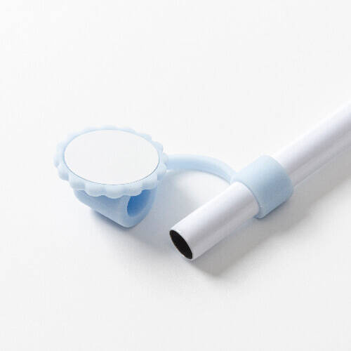 Copertura in cannuccia in silicone Ø 0,8 cm per sublimazione - fiore blu