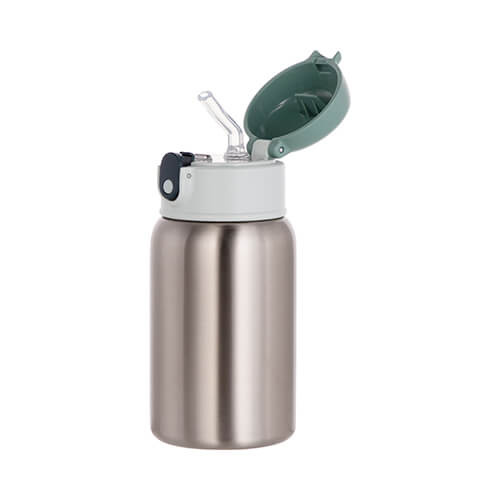 Borraccia in acciaio inox da 450 ml per sublimazione - argento