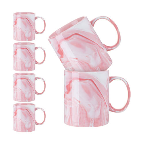 Tazze da caffè rosa floreale per uomo e donna, 340 ml, tazza da tè in  ceramica, tazza da viaggio con manico, per casa, cucina e ufficio :  : Casa e cucina