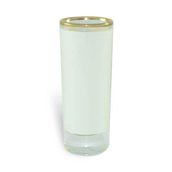 Bicchiere 90 ml con bordo dorato Sublimazione Termostampa 