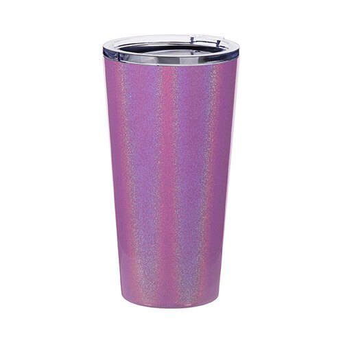 Bicchiere termico in acciaio inox da 480 ml per sublimazione - viola iridescente