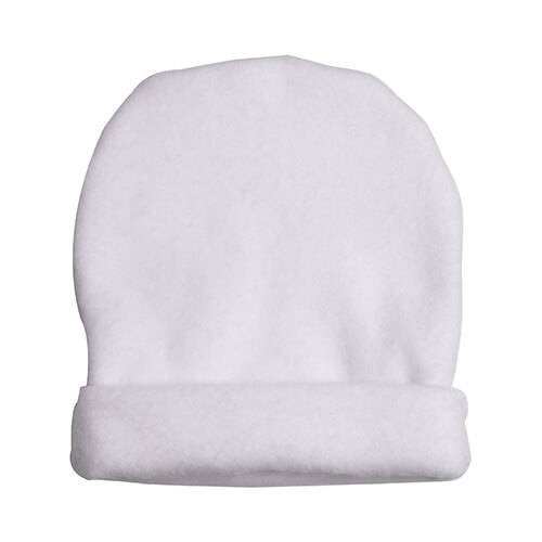 Cappello per neonato in pile sublimazione - bianco