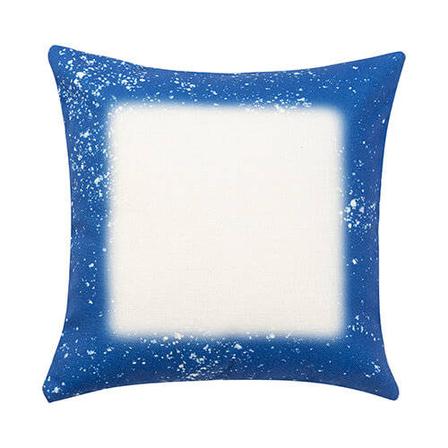 Federa in lino 40 x 40 cm Bleached Starry Blue per sublimazione