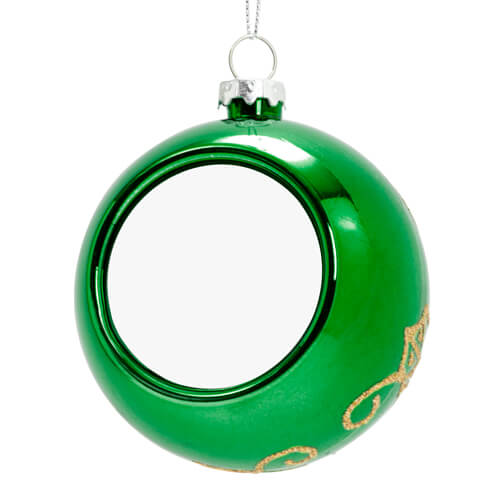 Guaina per albero di Natale Ø 8 cm per sublimazione - verde - fiori d'oro