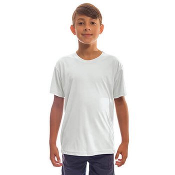 Maglietta per giovani Solar a mianiche corte per Sublimazione – bianca