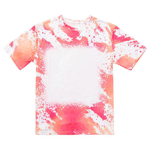 T-shirt Cotton-Like Bleached Leopard Dreamy Pink per sublimazione