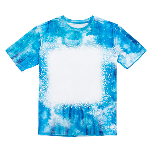 T-shirt Cotton-Like Bleached Mist Blue per sublimazione