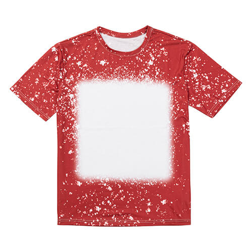 T-shirt Cotton-Like Bleached Starry Red per sublimazione