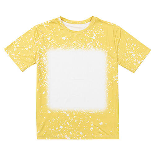 T-shirt Cotton-Like Bleached Starry Yellow per sublimazione