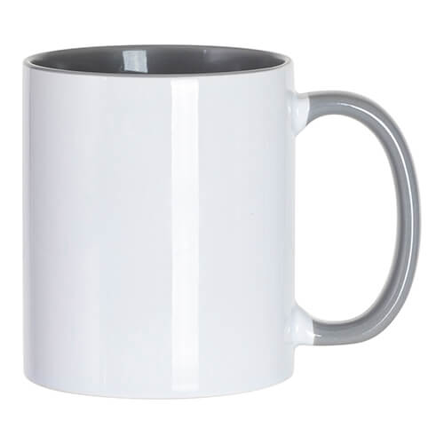 Tazza con rivestimento JS FUNNY grigio per sublimazione