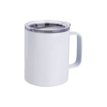 Tazza in metallo 300 ml per caffè sublimatico - bianco