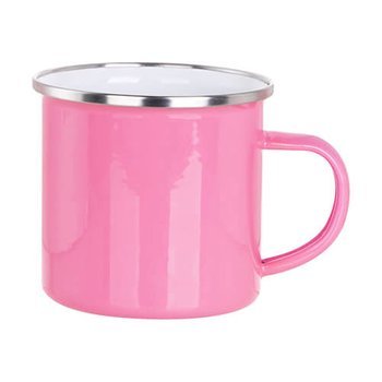 Tazza in metallo 360 ml per sublimazione - rosa scuro