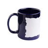 Tazza blu scuro con area bianca Sublimazione Termostampa